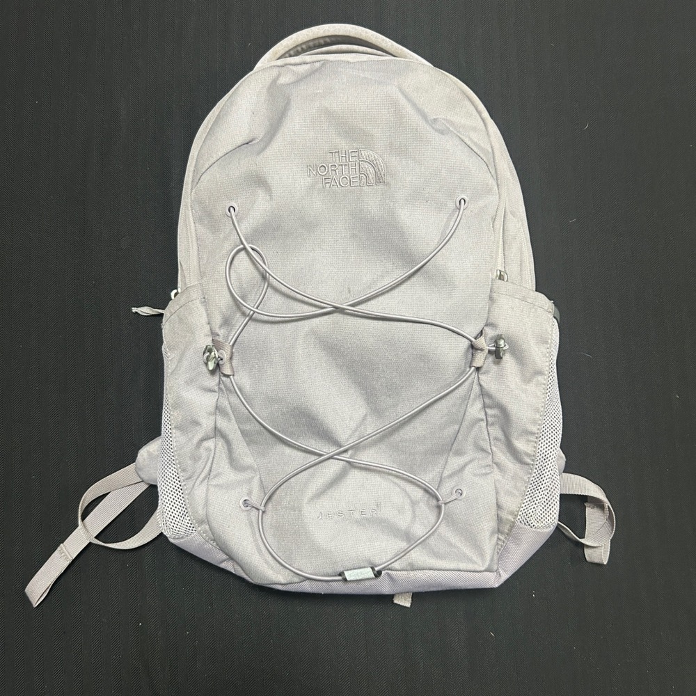 The North Face Jester Backpack Light Gray FlexVent School Travel Bag OS